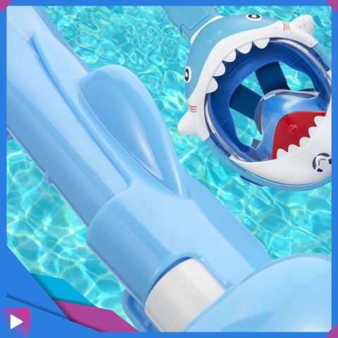 Maska do Nurkowania dla Dzieci Shark – Pełnotwarzowa Maska Rekin z Rurką ASATO® Maska do Nurkowania dla Dzieci Shark – Pełnotwarzowa Maska Rekin z Rurką ASATO®