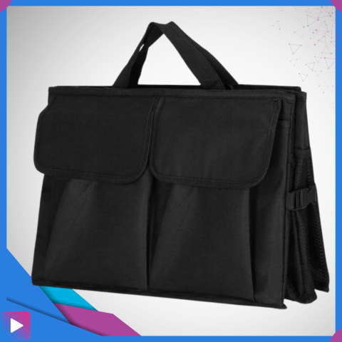 Torba Organizer Do Bagażnika do Samochodu ASATO® - 3 Przegrody Usztywniane - Składany - 54x38x25,5cm Torba Organizer Do Bagażnika do Samochodu ASATO® - 3 Przegrody Usztywniane - Składany - 54x38x25,5cm