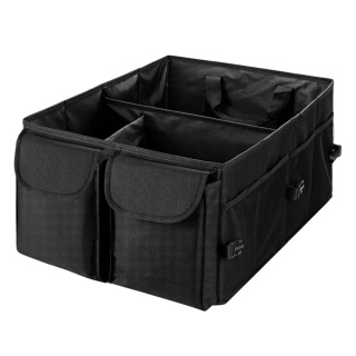 Torba Organizer Do Bagażnika do Samochodu ASATO® - 3 Przegrody Usztywniane - Składany - 54x38x25,5cm