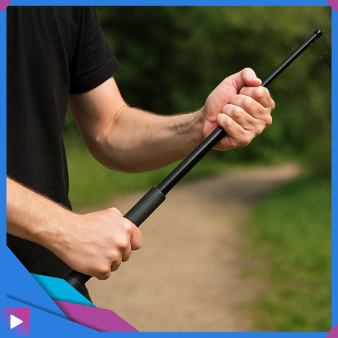 Pałka Teleskopowa Hartowana Rozkładana 68,5 cm Pokrowiec Pałka Teleskopowa Hartowana Rozkładana 68,5 cm Pokrowiec