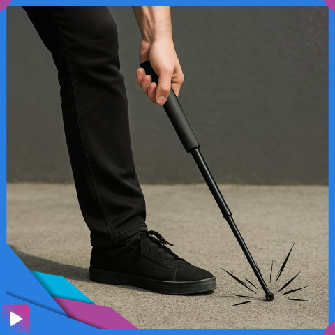 Pałka Teleskopowa Hartowana Rozkładana 68,5 cm Pokrowiec Pałka Teleskopowa Hartowana Rozkładana 68,5 cm Pokrowiec