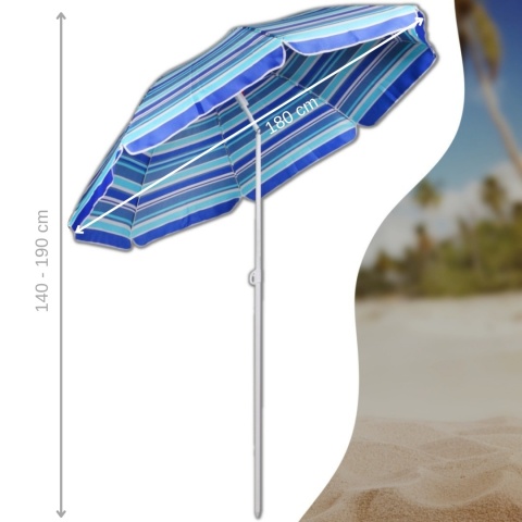 Parasol Plażowy Ogrodowy Składany Duży Składany XL Parasol Plażowy Ogrodowy Składany Duży Składany XL