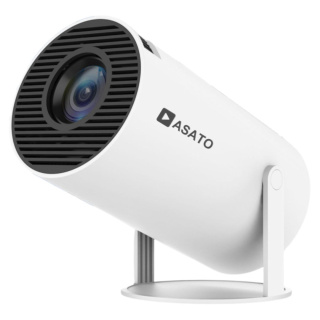 Projektor Smart Mini ASATO® - Android TV WiFi Bluetooth 5.0 - HD 720p 4K Ready - Ekran 150''