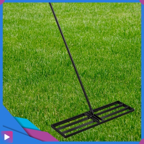 Ręczny Niwelator Terenu Trawnika 90cm Stalowy Do Równania Piaskowania Ogrodowy ASATO®