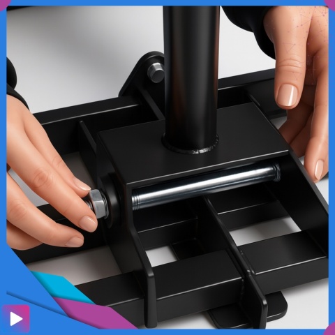 Ręczny Niwelator Terenu Trawnika 90cm Stalowy Do Równania Piaskowania Ogrodowy ASATO®