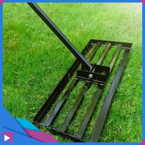 Ręczny Niwelator Terenu Trawnika 90cm Stalowy Do Równania Piaskowania Ogrodowy ASATO®