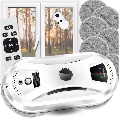 Robot do Mycia Okien Szyb ASATO® - System Antyupadkowy - Pilot + Linka Zabezpieczająca - 10 Padów Robot do Mycia Okien Szyb ASATO® - System Antyupadkowy - Pilot + Linka Zabezpieczająca - 10 Padów