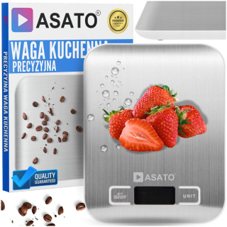 Waga Kuchenna Elektroniczna ASATO® - 10kg/1g Precyzja - Funkcja TARA - Podświetlany LCD