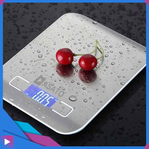Waga Kuchenna Elektroniczna ASATO® - 10kg/1g Precyzja - Funkcja TARA - Podświetlany LCD