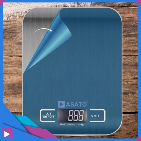 Waga Kuchenna Elektroniczna ASATO® - 10kg/1g Precyzja - Funkcja TARA - Podświetlany LCD
