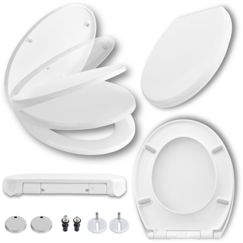Deska Sedesowa Wolnoopadająca 126 Duroplast Uniwersalna Klapa WC Twarda