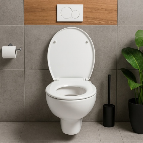 Deska Sedesowa Wolnoopadająca 126 Duroplast Uniwersalna Klapa WC Twarda