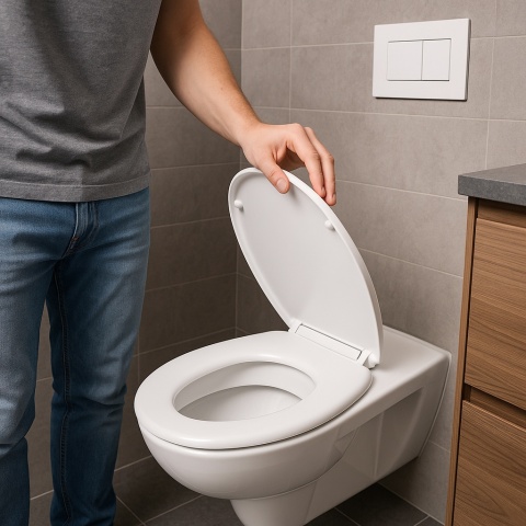 Deska Sedesowa Wolnoopadająca 148 Duroplast Uniwersalna Klapa WC Twarda