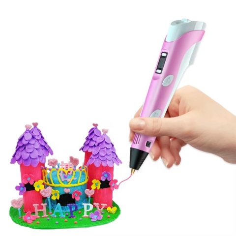 Długopis 3D dla Dzieci + Wkłady Filament 9 metrów Zestaw do Zabawy Drukarka Pen 5.0 Asato