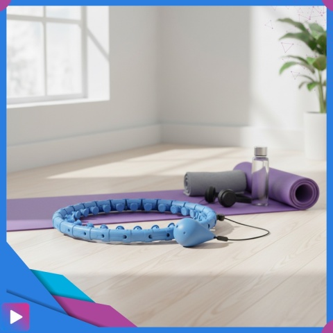 Hula Hop Odchudzające z Obciążeniem i Masażer z Wypustkami FIT