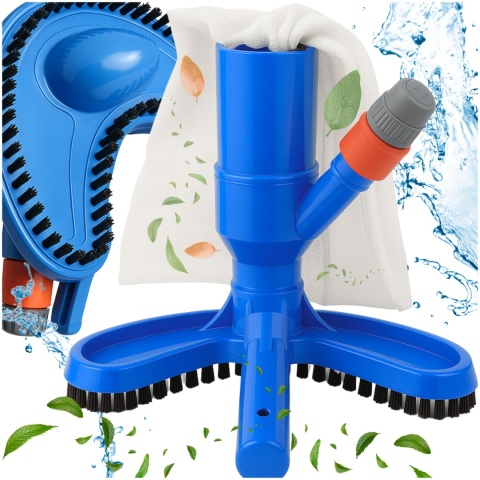 Odkurzacz do Basenu z Szczotką Siatką Ręczny Usuwanie Zanieczyszczeń ASATO®