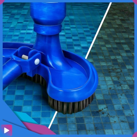 Odkurzacz do Basenu z Szczotką Siatką Ręczny Usuwanie Zanieczyszczeń ASATO®