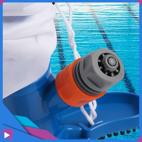 Odkurzacz do Basenu z Szczotką Siatką Ręczny Usuwanie Zanieczyszczeń ASATO®