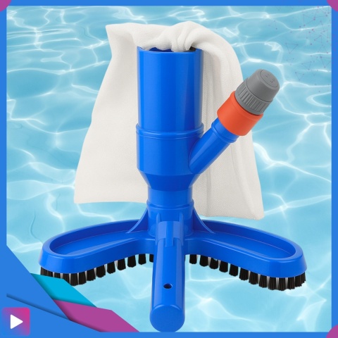 Odkurzacz do Basenu z Szczotką Siatką Ręczny Usuwanie Zanieczyszczeń ASATO®