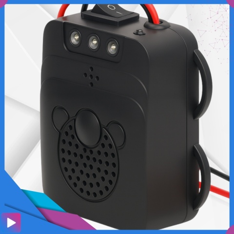 Samochodowy Odstraszacz Gryzoni Kuny Ultradźwiękowy Auto Buzzer LED z Błyskiem 12V ASATO®