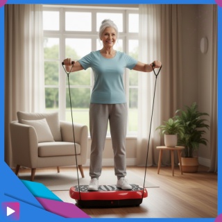 Platforma Wibracyjna z Linkami Oporowymi Bluetooth Pilot 99 Poziomów Trening Całego Ciała ASATO®