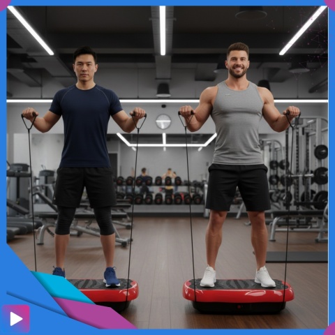 Platforma Wibracyjna z Linkami Oporowymi Bluetooth Pilot 180 Poziomów Trening Całego Ciała ASATO®