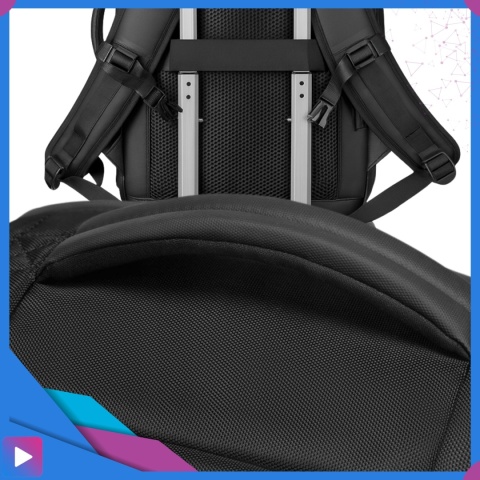 Plecak Próżniowy do Samolotu z Pompką Bagaż Podręczny Ryanair Wizzair Kompresja Podróżny Zamek TSA Wodoodporny 45x30x20cm ASATO®