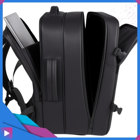 Plecak Próżniowy do Samolotu z Pompką Bagaż Podręczny Ryanair Wizzair Kompresja Podróżny Zamek TSA Wodoodporny 45x30x20cm ASATO®