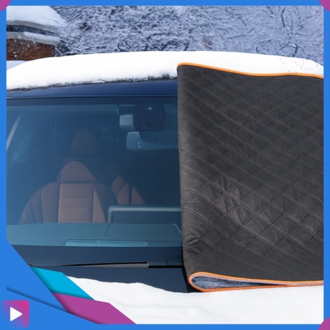 Mata Antyszronowa na Szybę z Osłonami Lusterek Magnesy Osłona Mata Całoroczna Zima/Lato ASATO®