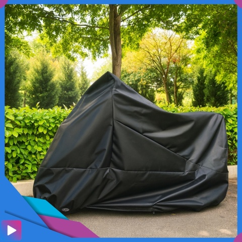Pokrowiec na Rower Motor Skuter Wodoodporny na Balkon Oxford 200x110 Czarny