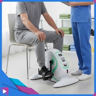 Rotor Elektryczny Rehabilitacyjny do Ćwiczeń Rąk i Nóg 2w1 Pilot Wyświetlacz LCD 12 Prędkości Rehabilitacja ASATO®