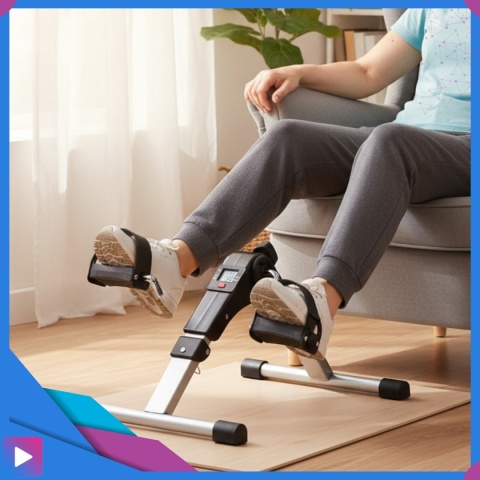 Rotor Rowerek Rehabilitacyjny Treningowy 2w1 Składany do Ćwiczeń Nóg i Rąk z Licznikiem LCD Dla Seniora ASATO®