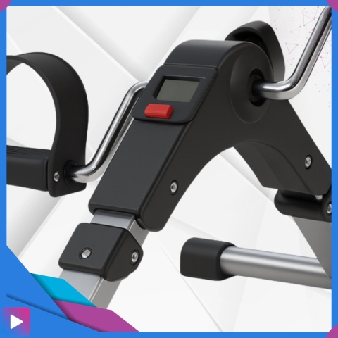 Rotor Rowerek Rehabilitacyjny Treningowy 2w1 Składany do Ćwiczeń Nóg i Rąk z Licznikiem LCD Dla Seniora ASATO®