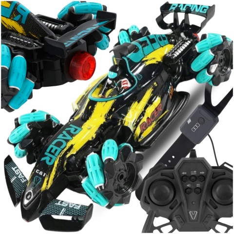 Samochód Zdalnie Sterowany Drift Dla Dzieci 4x4 Auto Sterowanie Gestami Efekt NITRO Autko ASATO®