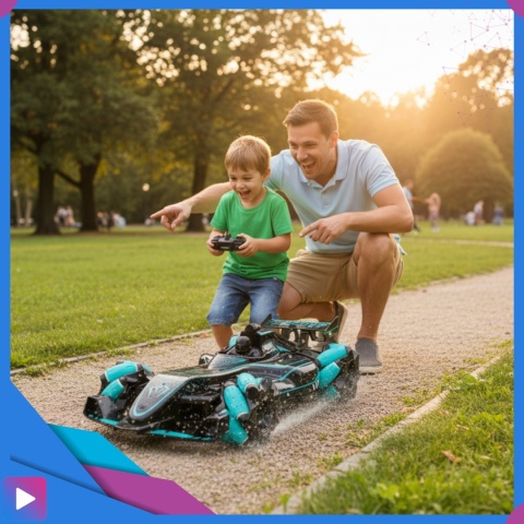 Samochód Zdalnie Sterowany Drift Dla Dzieci 4x4 Auto Sterowanie Gestami Efekt NITRO Autko ASATO®