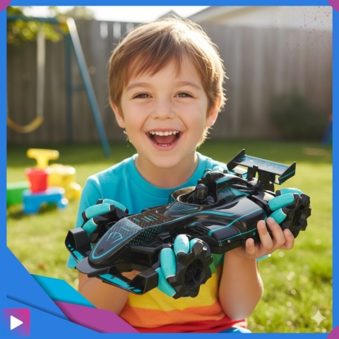 Samochód Zdalnie Sterowany Drift Dla Dzieci 4x4 Auto Sterowanie Gestami Efekt NITRO Autko ASATO®