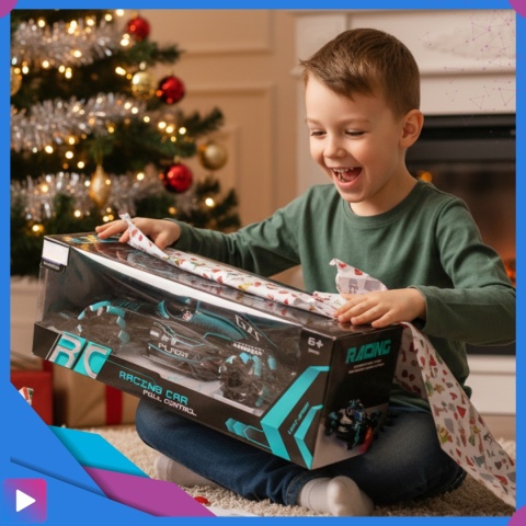 Samochód Zdalnie Sterowany Drift Dla Dzieci 4x4 Auto Sterowanie Gestami Efekt NITRO Autko ASATO®