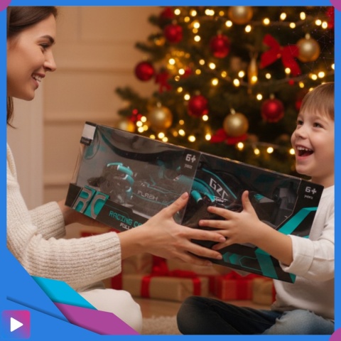 Samochód Zdalnie Sterowany Drift Dla Dzieci 4x4 Auto Sterowanie Gestami Efekt NITRO Autko ASATO®