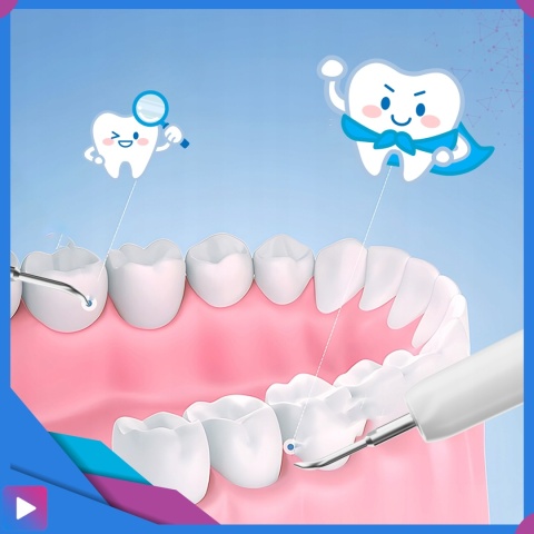 Skaler Ultradźwiękowy do Zębów Domowy 4 Tryby LED IPX7 Wodoodporny Zestaw 4 Końcówki Narzędzia Dentystyczne ASATO®