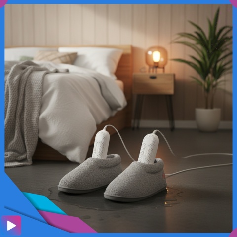 Suszarka Ozonowa do Butów Rękawic Kasków Dezynfekcja Cicha Praca Energooszczędna Kompaktowa ASATO®