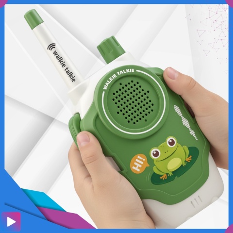 Walkie-Talkie Dla Dzieci 300 m Zasięgu Latarka Krótkofalówki Bezprzewodowe Łoki Toki ASATO®