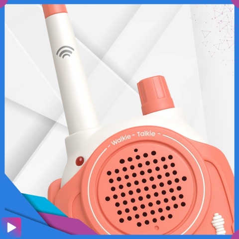 Walkie-Talkie Dla Dzieci 300 m Zasięgu Latarka Krótkofalówki Bezprzewodowe Łoki Toki ASATO®