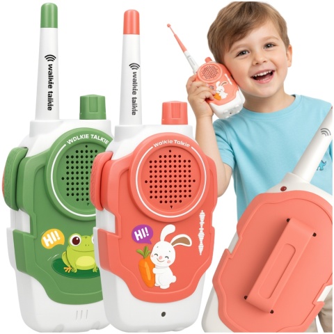 Walkie-Talkie Dla Dzieci 300 m Zasięgu Latarka Krótkofalówki Bezprzewodowe Łoki Toki ASATO®