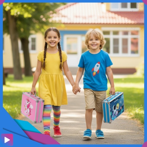 Zestaw Artystyczny w Walizce Dla Dzieci 145 Elementów do Malowania i Rysowania Prezent ASATO®