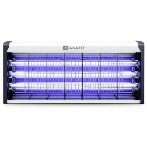 Duża Lampa Owadobójcza UV 20W ASATO® — Komary, Muchy, Ćmy, Meszki | Zasięg 200 m² | Do Wnętrz i Ogrodu | Bez Chemii