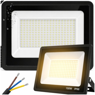 Halogen Naświetlacz LED 150W 6500K IP66 ASATO® Zewnętrzny Lampa Robocza Na Elewację Garaż Warsztat