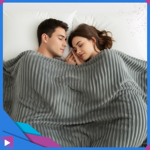 Koc 210x220 cm Gruby Puszysty Tłoczony 3D Miękki Ciepły Narzuta Elegancki ASATO®