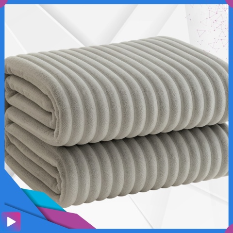 Koc 210x220 cm Gruby Puszysty Tłoczony 3D Miękki Ciepły Narzuta Elegancki ASATO®