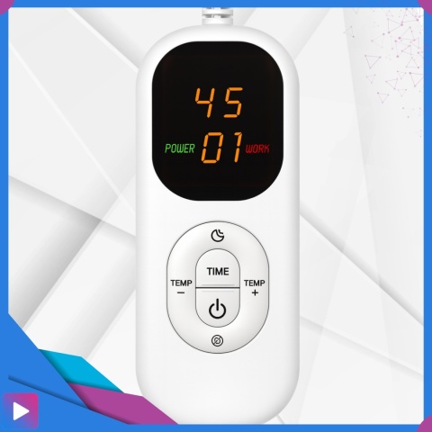 Duży Koc Elektryczny Podgrzewany 180x160cm 200W Pilot Timer Miękki Szary ASATO®