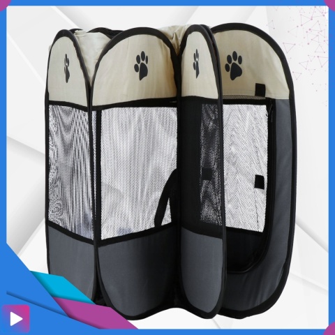 Duży Kojec Składany dla Psa Legowisko Klatka Mobilny ASATO®